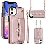 Custodia per telefono con slot per schede RFID con cordino lungo, For iPhone 11, For iPhone 11 Pro, For iPhone 11 Pro Max, For iPhone X / XS
