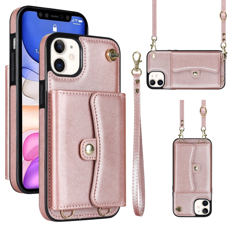Custodia per telefono con slot per schede RFID con cordino lungo, For iPhone 11, For iPhone 11 Pro, For iPhone 11 Pro Max, For iPhone X / XS