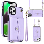 Custodia per telefono con slot per schede RFID con cordino lungo, For iPhone 11, For iPhone 11 Pro, For iPhone 11 Pro Max, For iPhone X / XS