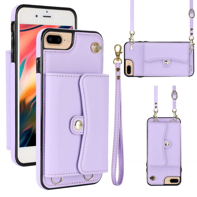 Custodia per telefono con slot per schede RFID con cordino lungo, For iPhone XS Max, For iPhone 8 Plus / 7 Plus, For iPhone XR