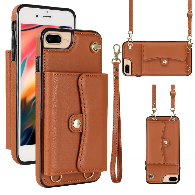 Custodia per telefono con slot per schede RFID con cordino lungo, For iPhone XS Max, For iPhone 8 Plus / 7 Plus, For iPhone XR
