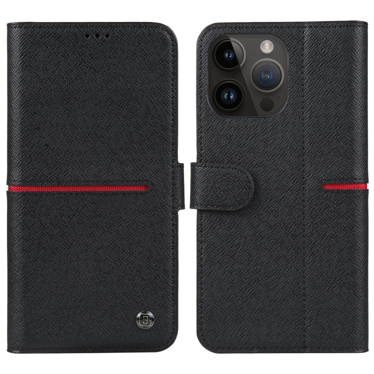 GEBEI Custodia per telefono in pelle a conchiglia orizzontale a grana fine, For iPhone 14 Pro Max, For iPhone 14 Pro, For iPhone 14, For iPhone 14 Plus