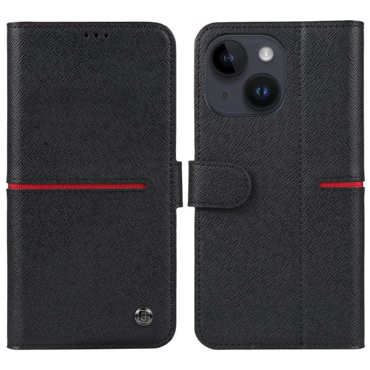 GEBEI Custodia per telefono in pelle a conchiglia orizzontale a grana fine, For iPhone 14 Pro Max, For iPhone 14 Pro, For iPhone 14, For iPhone 14 Plus