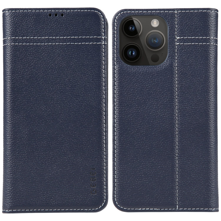 GEBEI Custodia per telefono in pelle a conchiglia orizzontale a grana fine, For iPhone 14 Pro Max, For iPhone 14 Pro, For iPhone 14, For iPhone 14 Plus, For iPhone 13 Pro Max, For iPhone 13 Pro