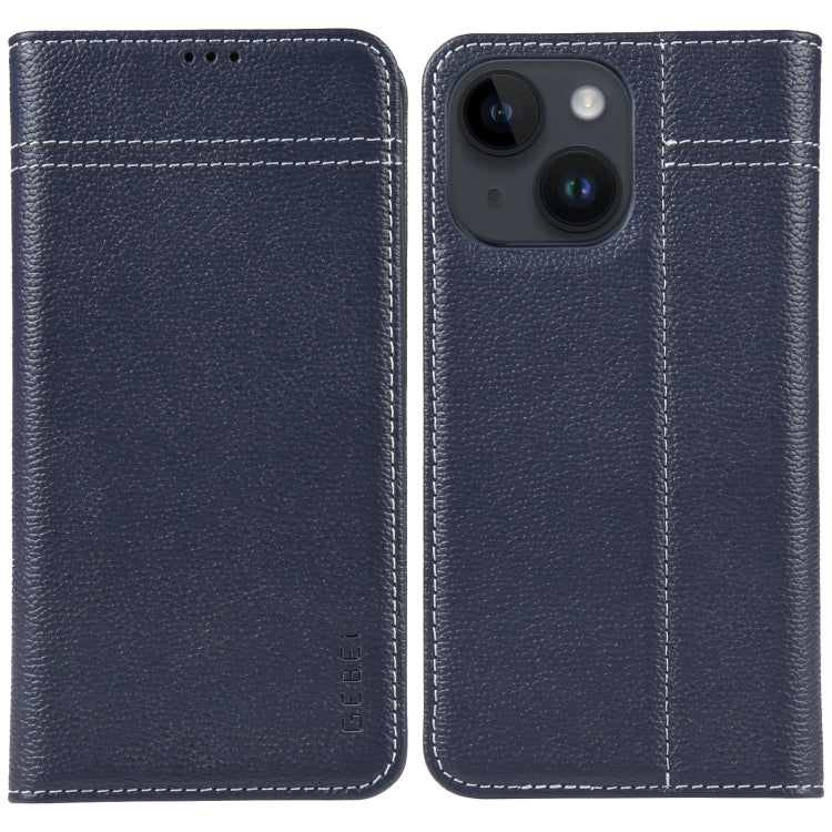 GEBEI Custodia per telefono in pelle a conchiglia orizzontale a grana fine, For iPhone 14 Pro Max, For iPhone 14 Pro, For iPhone 14, For iPhone 14 Plus, For iPhone 13 Pro Max, For iPhone 13 Pro