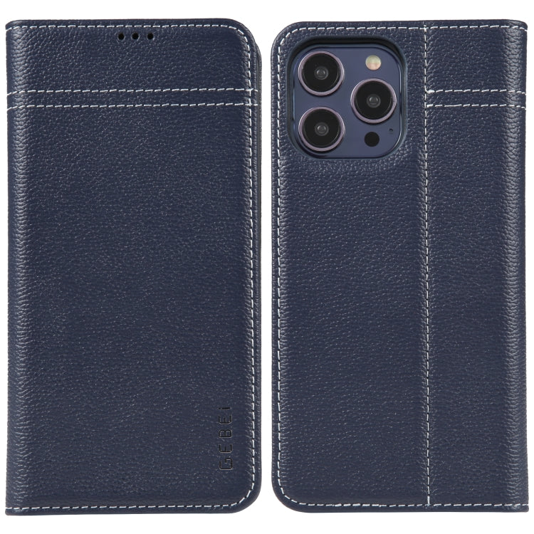 GEBEI Custodia per telefono in pelle a conchiglia orizzontale a grana fine, For iPhone 14 Pro Max, For iPhone 14 Pro, For iPhone 14, For iPhone 14 Plus, For iPhone 13 Pro Max, For iPhone 13 Pro