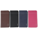 GEBEI Custodia per telefono in pelle a conchiglia orizzontale a grana fine, For iPhone 13