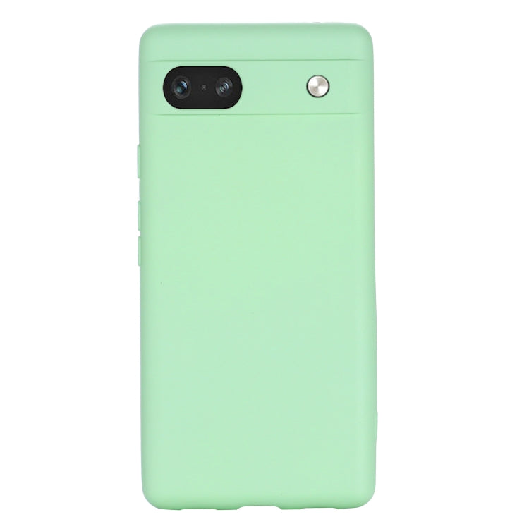 Custodia per telefono antiurto in silicone liquido di colore puro, For Google Pixel 7a