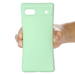 Custodia per telefono antiurto in silicone liquido di colore puro, For Google Pixel 7a