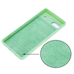 Custodia per telefono antiurto in silicone liquido di colore puro, For Google Pixel 7a