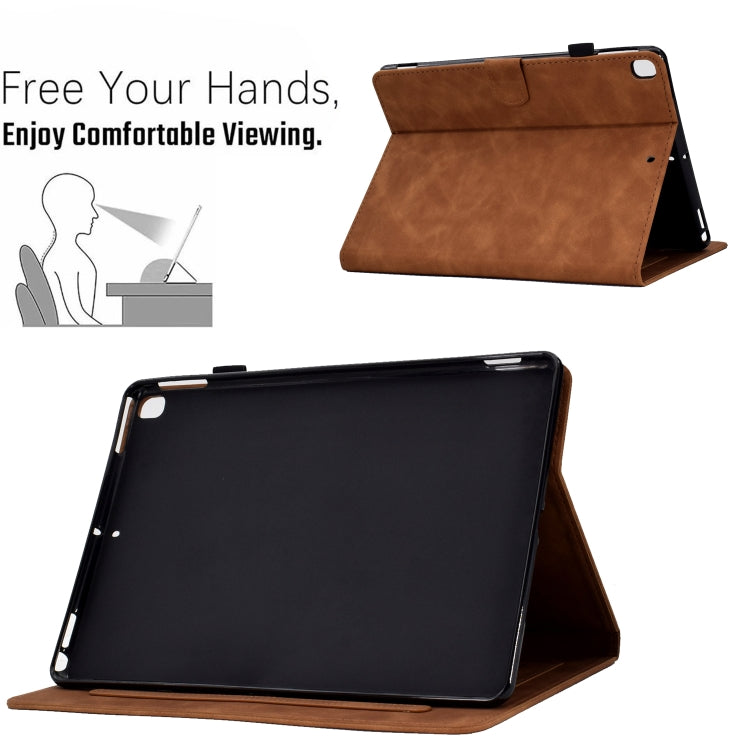 Custodia Smart Tablet in pelle goffrata farfalla peonia, For iPad 10.2 2020/2019 / Air 10.5 2019, For iPad 2025 / 2022, For iPad Air / Air 2 / 9.7 2017 / 9.7 2018, For iPad mini 2024 / mini 6