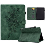 Custodia Smart Tablet in pelle goffrata farfalla peonia, For Amazon Kindle 11th 2024 / 2022, For Amazon Kindle Fire HD10 2021, For Amazon Kindle Fire HD8 2022, For Amazon Kindle Fire HD8 2018/2017/2016