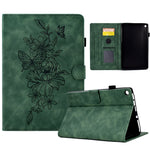 Custodia Smart Tablet in pelle goffrata farfalla peonia, For Amazon Kindle 11th 2024 / 2022, For Amazon Kindle Fire HD10 2021, For Amazon Kindle Fire HD8 2022, For Amazon Kindle Fire HD8 2018/2017/2016