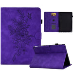 Custodia Smart Tablet in pelle goffrata farfalla peonia, For Amazon Kindle Fire HD8 2020, For Amazon Kindle Fire 7 2019/2017/2015, For Amazon Kindle Fire 7 2022, For Amazon Kindle Paperwhite 4/3/2/1