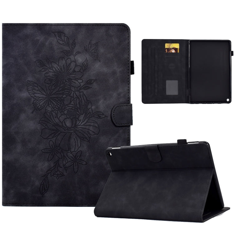 Custodia Smart Tablet in pelle goffrata farfalla peonia, For Amazon Kindle Fire HD8 2020, For Amazon Kindle Fire 7 2019/2017/2015, For Amazon Kindle Fire 7 2022, For Amazon Kindle Paperwhite 4/3/2/1
