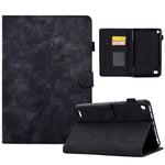 Custodia Smart Tablet in pelle goffrata farfalla peonia, For Amazon Kindle Fire HD8 2020, For Amazon Kindle Fire 7 2019/2017/2015, For Amazon Kindle Fire 7 2022, For Amazon Kindle Paperwhite 4/3/2/1