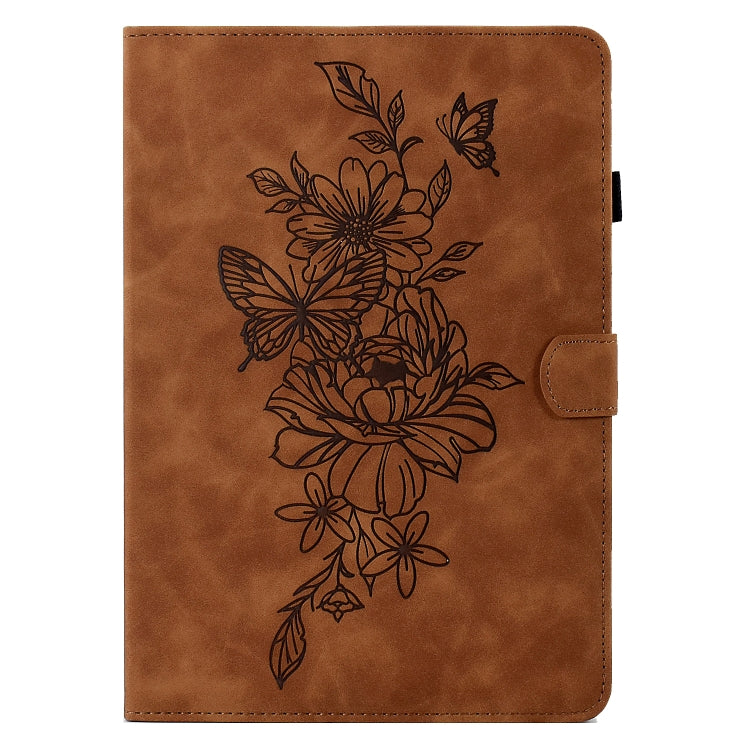 Custodia Smart Tablet in pelle goffrata farfalla peonia, For Amazon Kindle Paperwhite 5