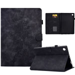 Custodia Smart Tablet in pelle goffrata farfalla peonia, For Samsung Galaxy Tab S7 / S8, For Samsung Galaxy Tab A8 10.5 2021 X205, For Samsung Galaxy Tab S6 Lite P610, For Samsung Galaxy Tab A7 10.4 2020 T500