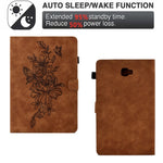 Custodia Smart Tablet in pelle goffrata farfalla peonia, For Samsung Galaxy Tab A 10.1 2016 T580, For Lenovo Tab M10 Gen 2, For Lenovo Tab M10 Plus, For Lenovo Tab M10 Plus 3rd Gen