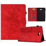 Custodia Smart Tablet in pelle goffrata farfalla peonia, For Samsung Galaxy Tab A 10.1 2016 T580, For Lenovo Tab M10 Gen 2, For Lenovo Tab M10 Plus, For Lenovo Tab M10 Plus 3rd Gen
