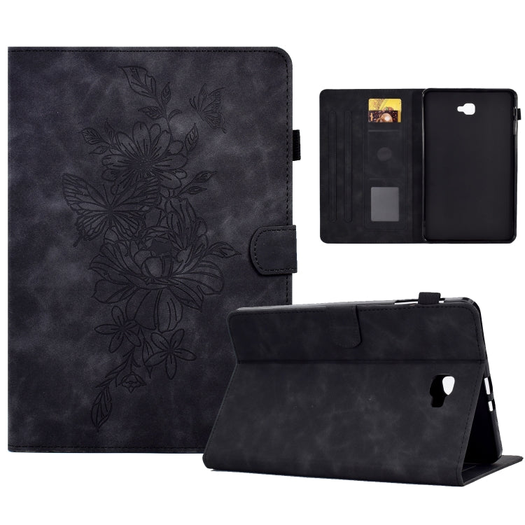 Custodia Smart Tablet in pelle goffrata farfalla peonia, For Samsung Galaxy Tab A 10.1 2016 T580, For Lenovo Tab M10 Gen 2, For Lenovo Tab M10 Plus, For Lenovo Tab M10 Plus 3rd Gen