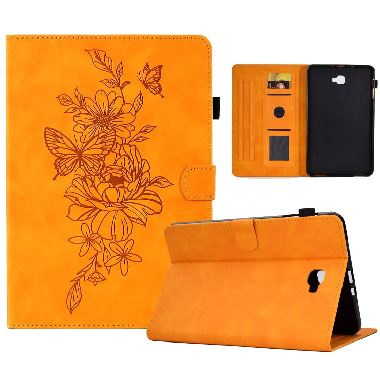 Custodia Smart Tablet in pelle goffrata farfalla peonia, For Samsung Galaxy Tab A 10.1 2016 T580, For Lenovo Tab M10 Gen 2, For Lenovo Tab M10 Plus, For Lenovo Tab M10 Plus 3rd Gen