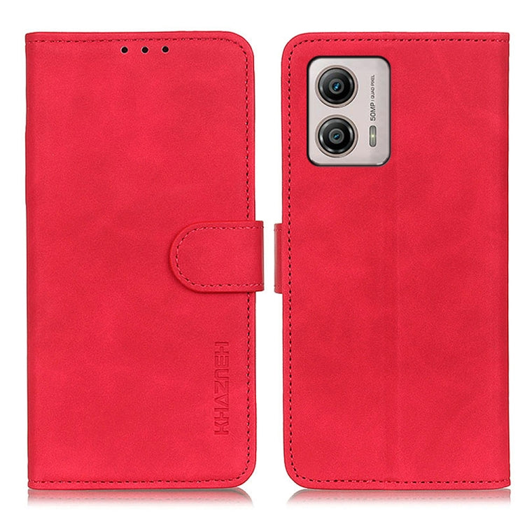 KHAZNEH Custodia per telefono in pelle a conchiglia con texture retrò, For Motorola Moto E13 4G 2023, For Motorola Moto G53 5G, For OnePlus 11 5G, For OnePlus Nord CE 3 Lite