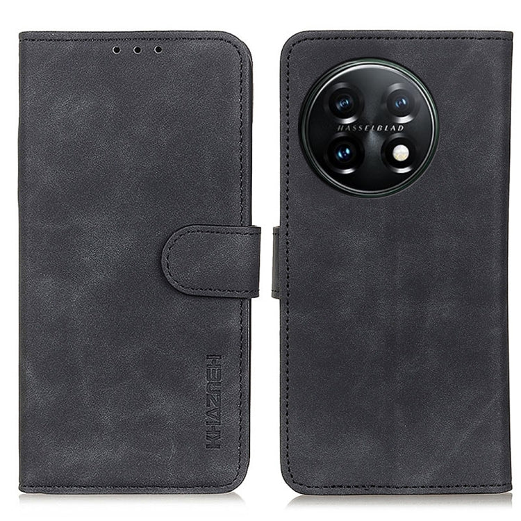 KHAZNEH Custodia per telefono in pelle a conchiglia con texture retrò, For Motorola Moto E13 4G 2023, For Motorola Moto G53 5G, For OnePlus 11 5G, For OnePlus Nord CE 3 Lite