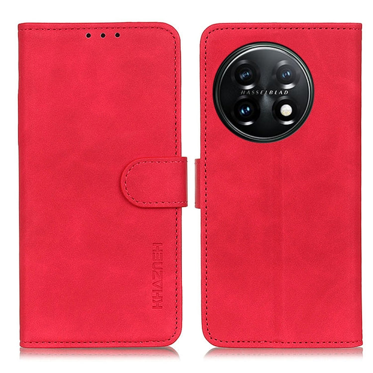 KHAZNEH Custodia per telefono in pelle a conchiglia con texture retrò, For Motorola Moto E13 4G 2023, For Motorola Moto G53 5G, For OnePlus 11 5G, For OnePlus Nord CE 3 Lite