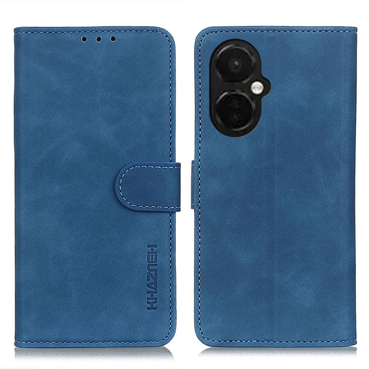 KHAZNEH Custodia per telefono in pelle a conchiglia con texture retrò, For Motorola Moto E13 4G 2023, For Motorola Moto G53 5G, For OnePlus 11 5G, For OnePlus Nord CE 3 Lite