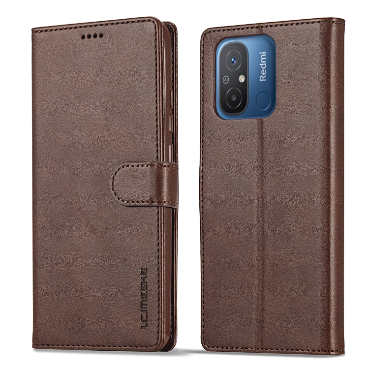 LC.IMEEKE Custodia in pelle a vibrazione orizzontale con struttura in vitello, For Xiaomi Redmi 12C/11A Global, For Xiaomi Redmi Note 12 5G/Poco X5, For Xiaomi Redmi Note 12 Pro 5G/Poco X5 Pro, For Xiaomi Redmi Note 12 Pro+