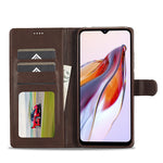 LC.IMEEKE Custodia in pelle a vibrazione orizzontale con struttura in vitello, For Xiaomi Redmi 12C/11A Global, For Xiaomi Redmi Note 12 5G/Poco X5, For Xiaomi Redmi Note 12 Pro 5G/Poco X5 Pro, For Xiaomi Redmi Note 12 Pro+