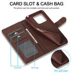 LC.IMEEKE Custodia in pelle a vibrazione orizzontale con struttura in vitello, For Xiaomi Redmi 12C/11A Global, For Xiaomi Redmi Note 12 5G/Poco X5, For Xiaomi Redmi Note 12 Pro 5G/Poco X5 Pro, For Xiaomi Redmi Note 12 Pro+