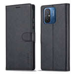 LC.IMEEKE Custodia in pelle a vibrazione orizzontale con struttura in vitello, For Xiaomi Redmi 12C/11A Global, For Xiaomi Redmi Note 12 5G/Poco X5, For Xiaomi Redmi Note 12 Pro 5G/Poco X5 Pro, For Xiaomi Redmi Note 12 Pro+