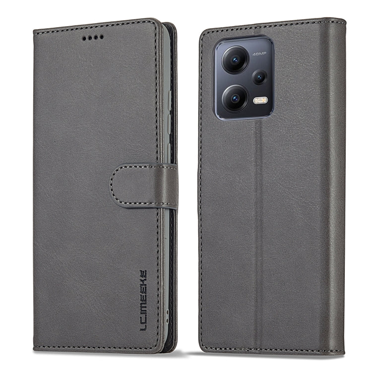 LC.IMEEKE Custodia in pelle a vibrazione orizzontale con struttura in vitello, For Xiaomi Redmi 12C/11A Global, For Xiaomi Redmi Note 12 5G/Poco X5, For Xiaomi Redmi Note 12 Pro 5G/Poco X5 Pro, For Xiaomi Redmi Note 12 Pro+