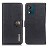 KHAZNEH Custodia per telefono in pelle a conchiglia con trama in pelle bovina, For Motorola Moto E13 4G 2023, For Motorola Moto G53 5G, For OnePlus 11 5G, For OnePlus Nord CE 3 Lite