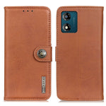KHAZNEH Custodia per telefono in pelle a conchiglia con trama in pelle bovina, For Motorola Moto E13 4G 2023, For Motorola Moto G53 5G, For OnePlus 11 5G, For OnePlus Nord CE 3 Lite