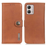 KHAZNEH Custodia per telefono in pelle a conchiglia con trama in pelle bovina, For Motorola Moto E13 4G 2023, For Motorola Moto G53 5G, For OnePlus 11 5G, For OnePlus Nord CE 3 Lite