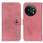 KHAZNEH Custodia per telefono in pelle a conchiglia con trama in pelle bovina, For Motorola Moto E13 4G 2023, For Motorola Moto G53 5G, For OnePlus 11 5G, For OnePlus Nord CE 3 Lite