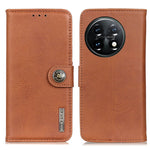 KHAZNEH Custodia per telefono in pelle a conchiglia con trama in pelle bovina, For Motorola Moto E13 4G 2023, For Motorola Moto G53 5G, For OnePlus 11 5G, For OnePlus Nord CE 3 Lite