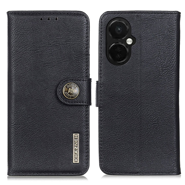 KHAZNEH Custodia per telefono in pelle a conchiglia con trama in pelle bovina, For Motorola Moto E13 4G 2023, For Motorola Moto G53 5G, For OnePlus 11 5G, For OnePlus Nord CE 3 Lite