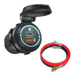 ZH-1786A2 QC3.0 Caricatore per auto doppia interfaccia USB-A + Type-C, lunghezza cavo: 60 cm, ZH-1786A2