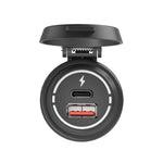 ZH-1786A2 QC3.0 Caricatore per auto doppia interfaccia USB-A + Type-C, lunghezza cavo: 60 cm, ZH-1786A2