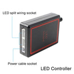 4 in 1 Car 12LEDs Grille Flash Lights Spie luminose con telecomando wireless, Red, Red White, Red Blue, Yellow, Yellow White, Blue, Blue White, White