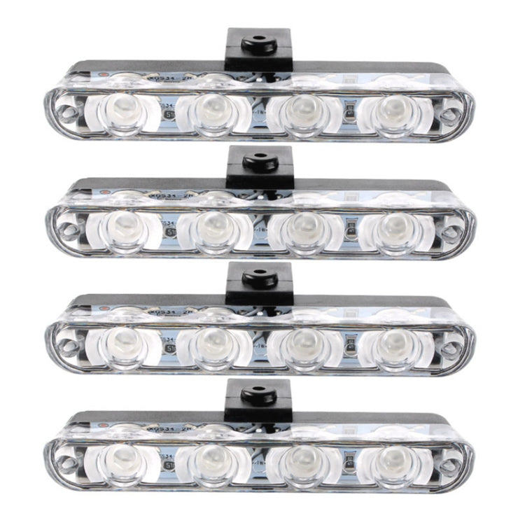 4 in 1 Car 16LEDs Grille Flash Lights Spie luminose con telecomando wireless