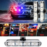 4 in 1 Car 16LEDs Grille Flash Lights Spie luminose con telecomando wireless