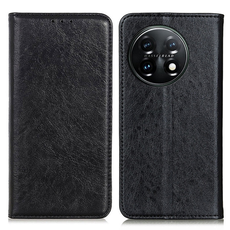 Custodia per telefono in pelle con struttura magnetica Crazy Horse, For OnePlus 11 5G, For OnePlus Nord CE 3 Lite