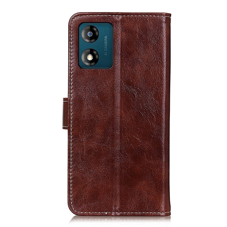 Cassa del telefono in pelle con texture retrò Crazy Horse, For Motorola Moto E13 4G 2023, For Motorola Moto G53 5G, For OnePlus 11 5G, For OnePlus Nord CE 3 Lite