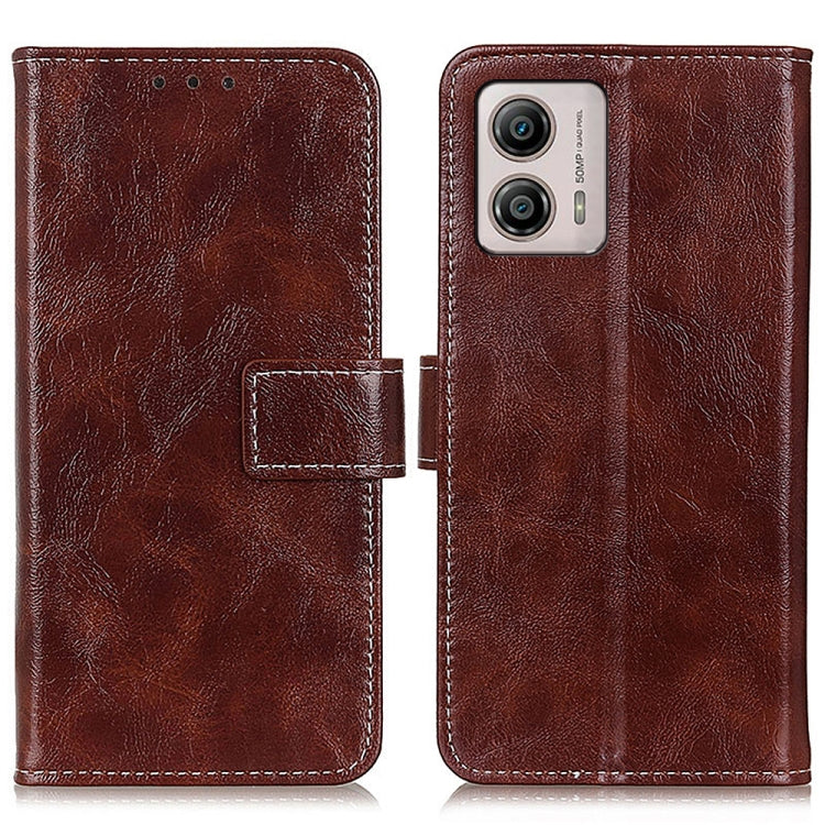Cassa del telefono in pelle con texture retrò Crazy Horse, For Motorola Moto E13 4G 2023, For Motorola Moto G53 5G, For OnePlus 11 5G, For OnePlus Nord CE 3 Lite