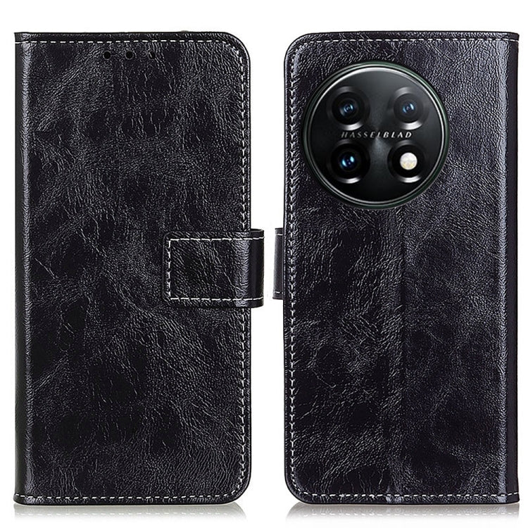 Cassa del telefono in pelle con texture retrò Crazy Horse, For Motorola Moto E13 4G 2023, For Motorola Moto G53 5G, For OnePlus 11 5G, For OnePlus Nord CE 3 Lite